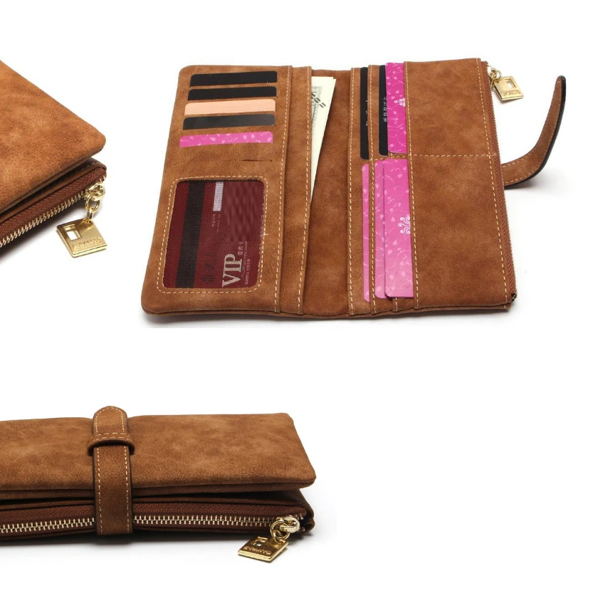Women's Rugged Zipper Wallet (Cruelty Free Leather) (2)