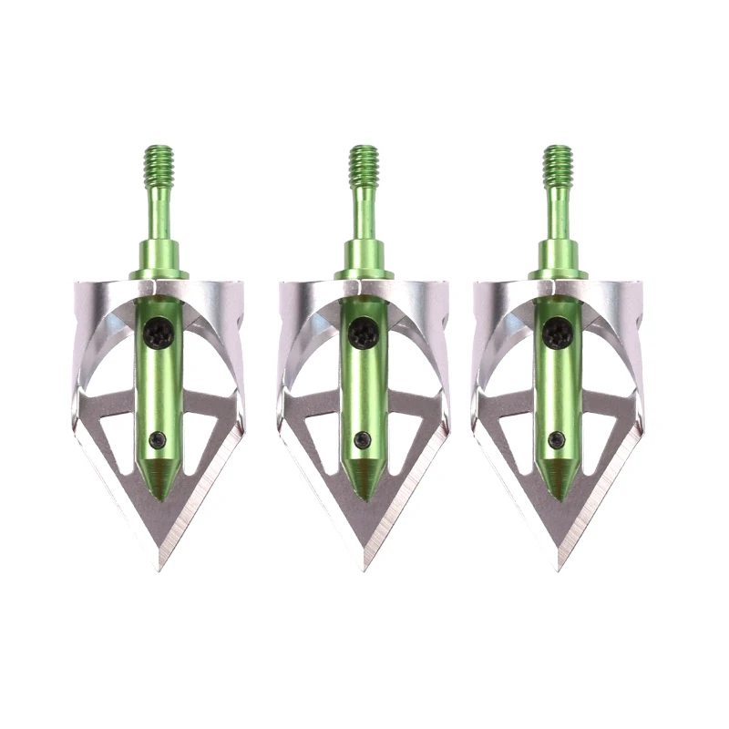 

3 pcs 100 grains Broadhead Arrowheads Shooting Point Tip Archery hunting Points Outdoor Sport Free Shipping