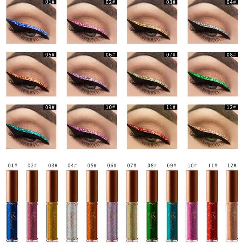 Buy NICEFACE Metallic Colored Shiny Diamond Eyeliner