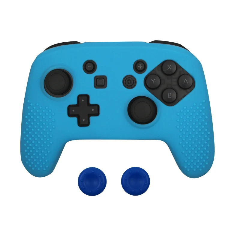 Мягкий силиконовый защитный кожаный чехол-накладка для kingd switch pro контроллер резиновый чехол-накладка для kingd switch Gamepad - Цвет: Blue