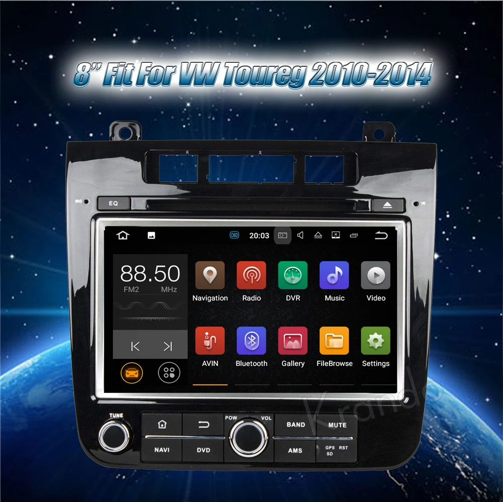 Krando VW Toureg 2010-2014 android car radio stereo navigation gps car dvd player multimedia system (5)