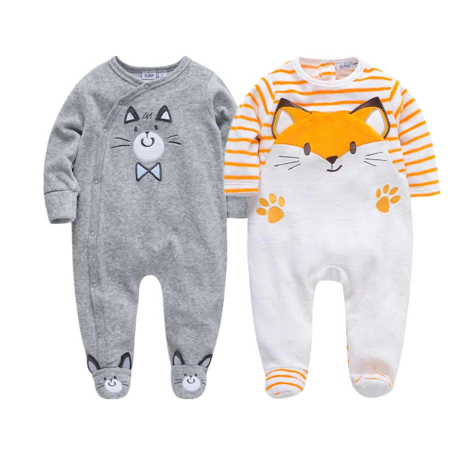 Г. весна, детская одежда зимние детские бархатные комбинезоны одежда для мальчиков комбинезон с 3D рисунком животных теплая одежда для новорожденных