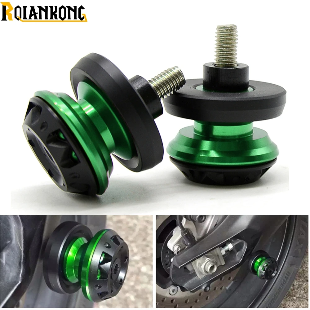 

Motorcycle Stand Screws CNC Swingarm Swing Sliders Spools For Kawasaki er6n NINJA ZX6R ZX7R 1000 1000R 250 250R 300 300R 400R