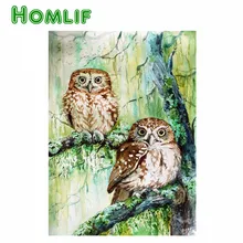 Алмаз живопись Сова Дерево 5d diy kit алмаз живопись пользовательские алмаз живопись полный квадратный алмаз перо вышивка аксессуары