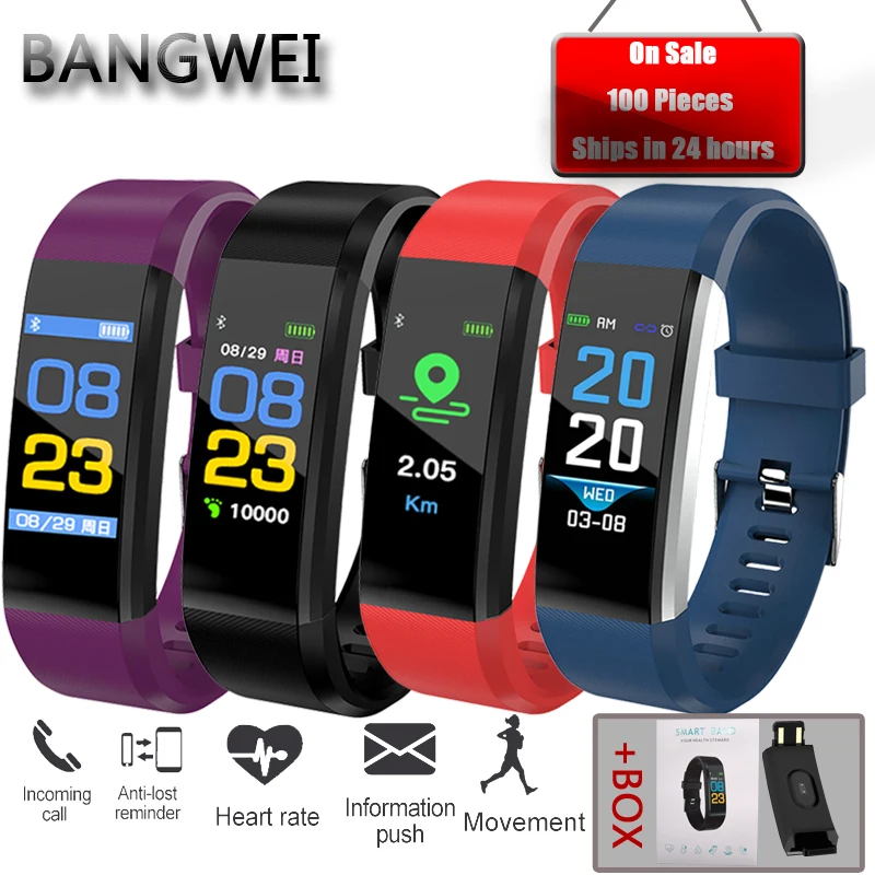 

LIGE New Waterproof Smart Bracelet Men Sleep Monitoring Heart Rate Blood Pressure Pedometer Health Monitoring Sports Smart Watch
