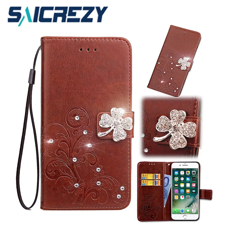 

For Redmi 4a 6a note 4x 4 3 case Flip Leather crystal Wallet Coque cover For Xiaomi mi A1 A2 lite mi 5 6 Redmi 6 note 5 pro case