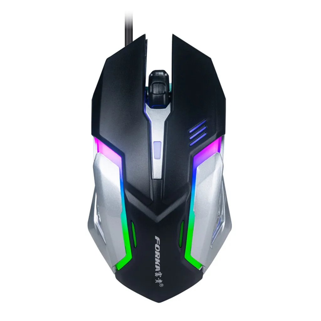 

LED Wired Gaming Mouse Professional 4 Buttons 1600DPI Adjustable Optical Mice 4 Buttons PC Computer Mause Gaming Mouse 605