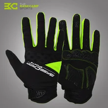 BASECAMP Thermal Fleece Cycling Gloves Full Finger Gel Touch Screen MTB Mountain Bicycle Motorcycle Racing Windproof Glove BC232