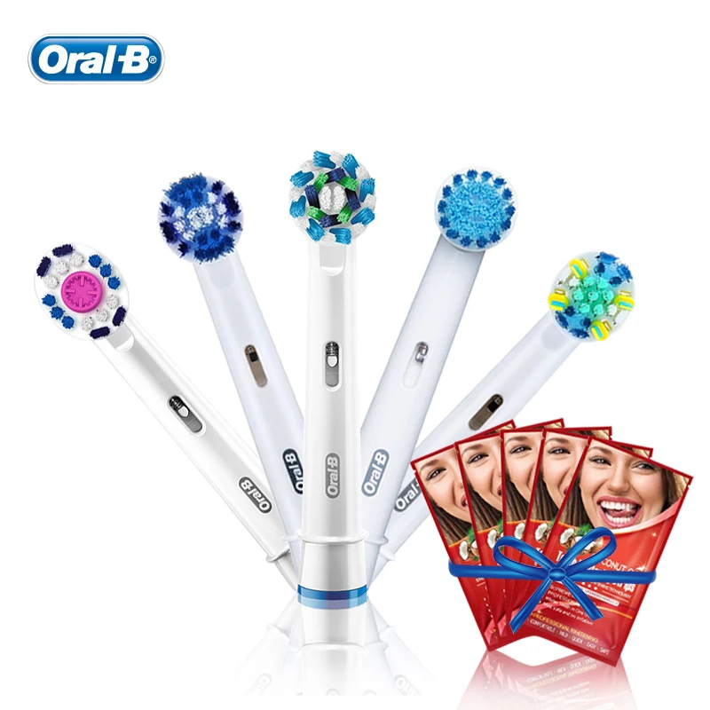 5 in 1  Genuine Oral B Toothbrush Heads EB17 EB18 EB20 EB25 EB50  Replaceable Brush Heads for Oral B Electric Toothbrush