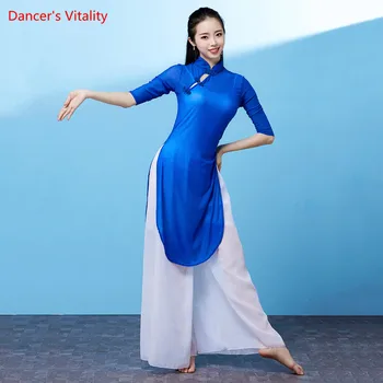 

Summer Mesh + chiffon Women Belly Dance Wear Performance Performance Show 3 Piece Set (Top+pants+Sling) performance costume