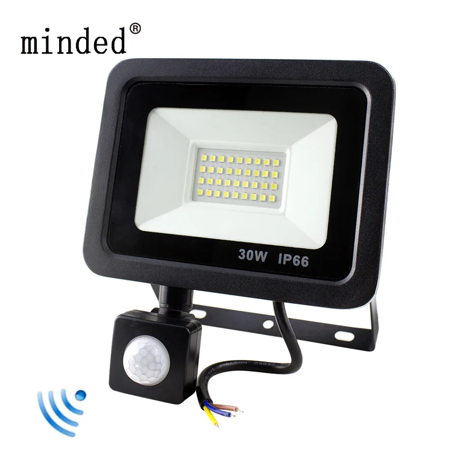 

10W 20W 30W 50W LED Flood Light PIR Motion Sensor Waterproof AC200-240V LED Floodlight Reflector Projector Outdoor Spotlight