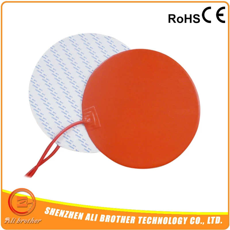 

Electric 12v Heating Pad Silicone Heating Pad/Mat/Sheet Dia 100mm, 100w@12v