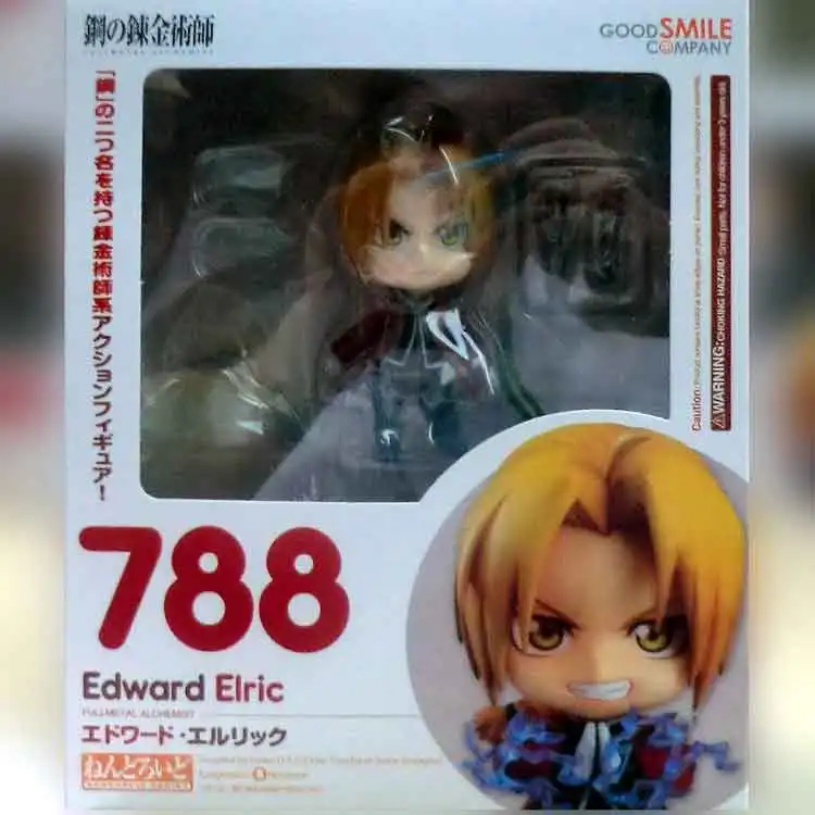 new figurine Nendoroid Fullmetal Alchemist Edward Elric 788 Alphonse Elric 796 Toy Action anime Figure Model Doll Gift - Цвет: 788 with box