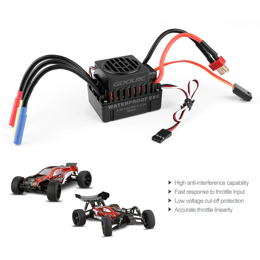 Оригинальный Бессенсорный бесщеточный двигатель GoolRC S3660 3300KV 60A ESC и программная