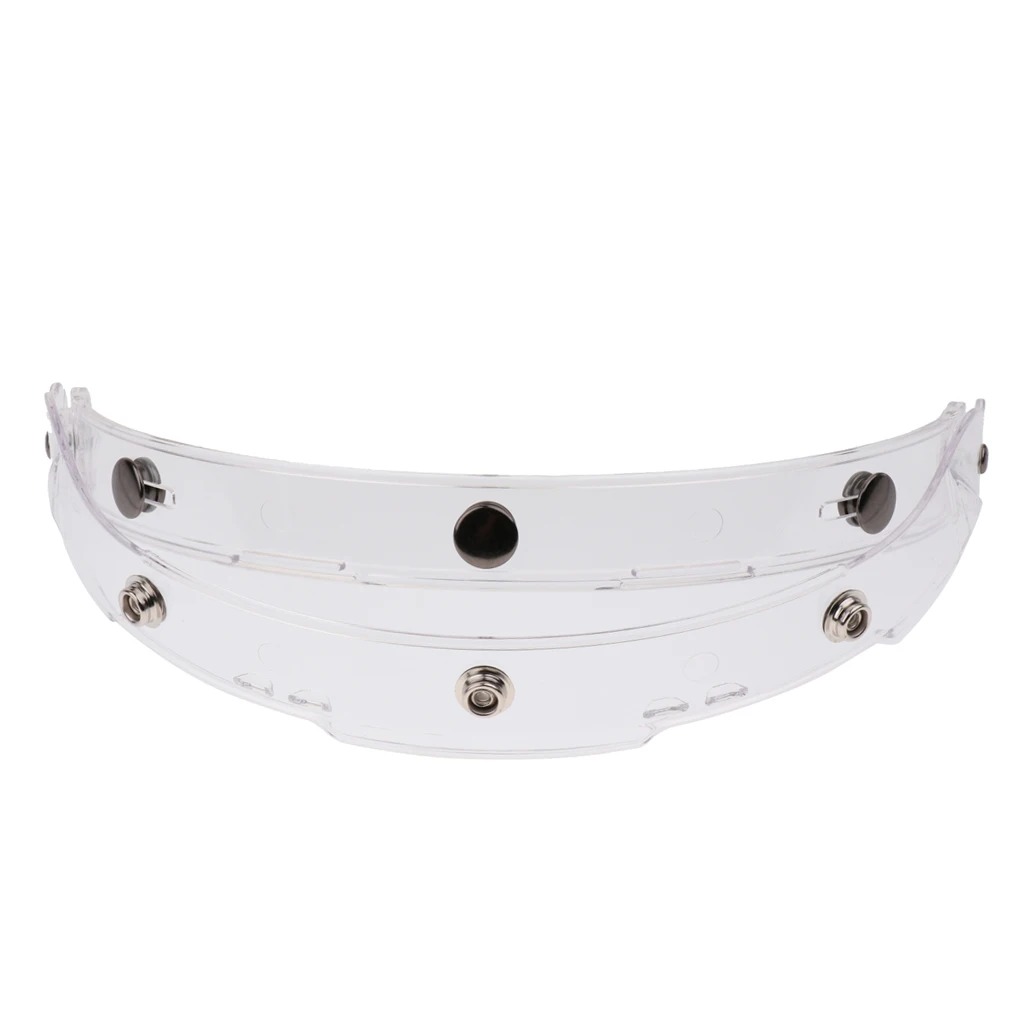 Universal Bubble 3-Snap Motorcycle Helmet Visor Flip Up Face Shield Lens Plain Adjust Height Flip Up Design