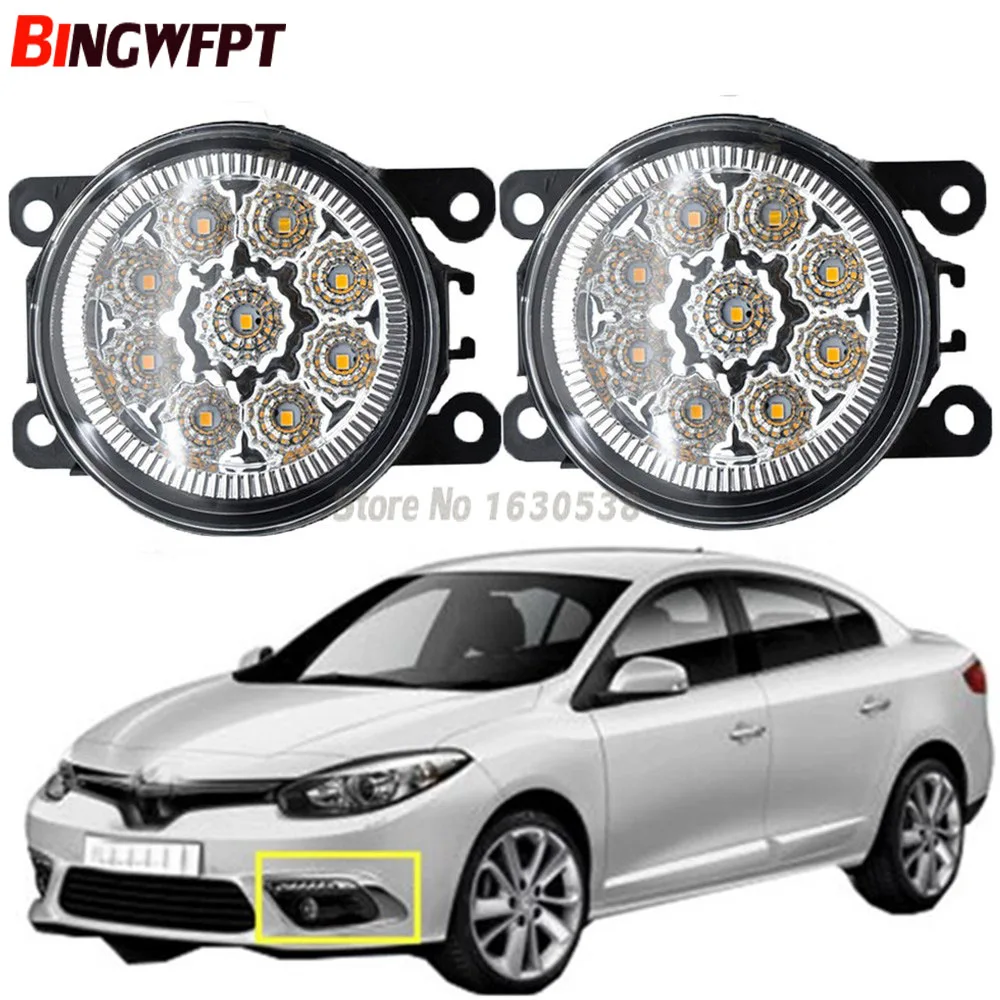 2x Car Exterior Accessories H11 LED Fog Lamps Front Bumper Lights For
