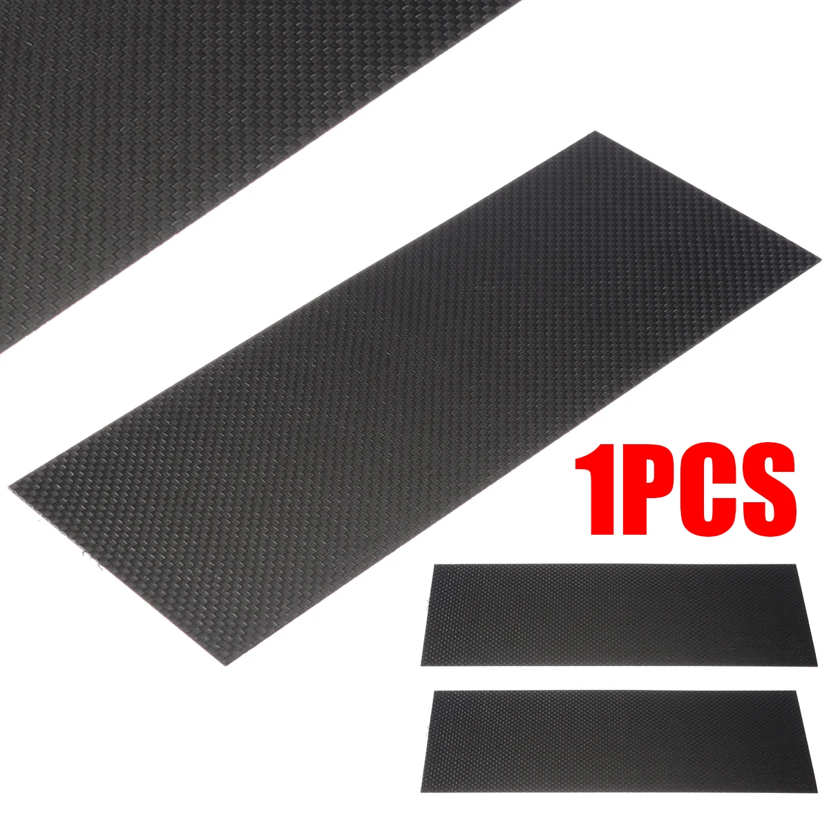 100x250mm Black Carbon Fiber Plate Panel Plain Twill Weave Surface Full Carbon Fiber Plate Panel Sheet Hardness Material