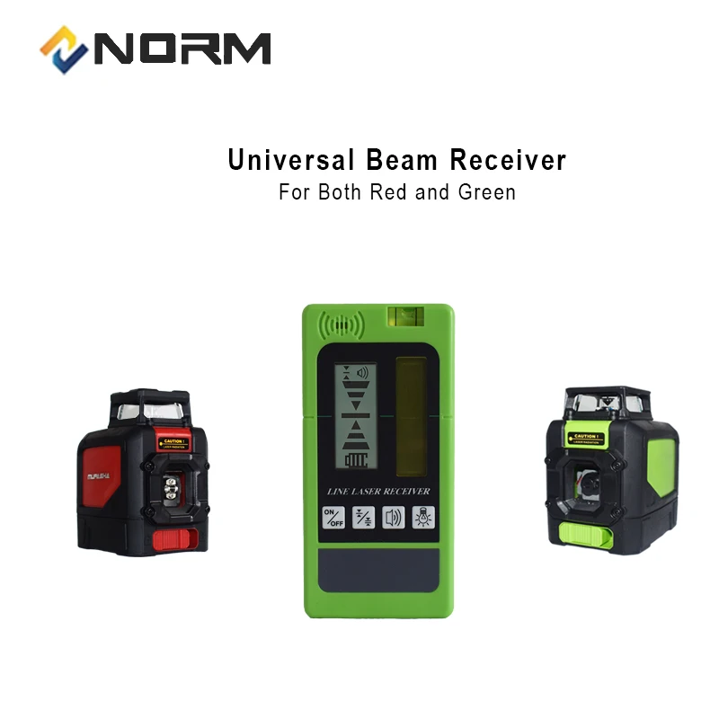 Kaufen Norm Universal Laser Strahl Empfänger für Norm 5 8 12 Linien Laser Level