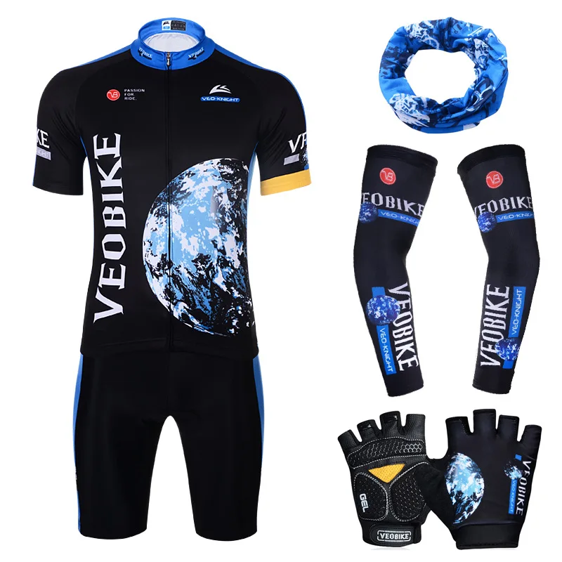 

Cycling Jersey Short Sleeve Set Outdoor Sports Cycling Team Uniform Bicycle Competition High-end Quick-drying Breathable Set