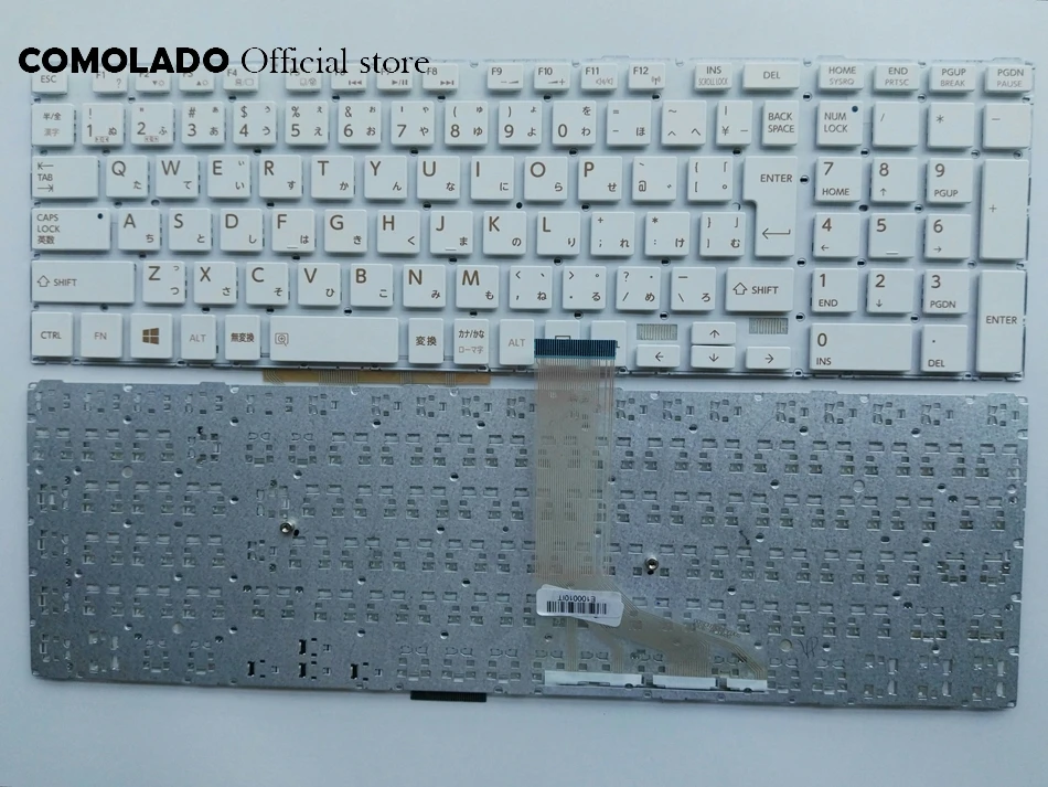 JP японская клавиатура для Toshiba Satellite C70-A C70D-A C70dt-a белый без рамки Раскладка |