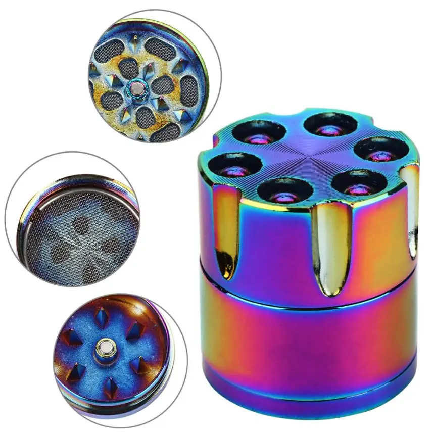 Buy 1PC Mental Tobacco Grinder 3 layer Alloy Herbal