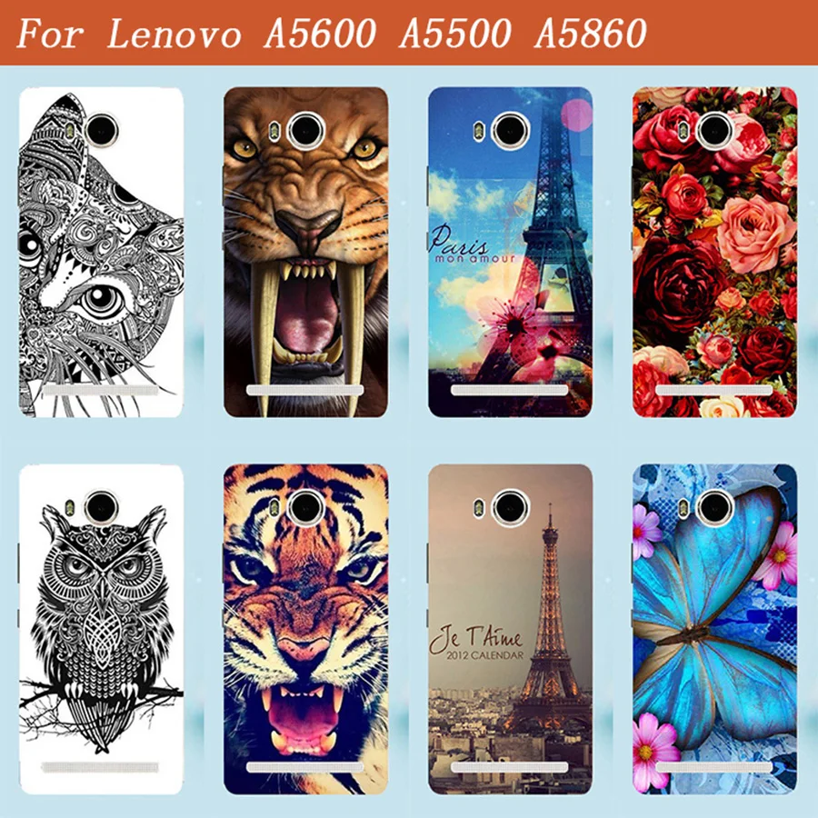 Для lenovo S8 играть A5860 A5500 A5600 3D рукоделие принт с изображениями цветов и животных