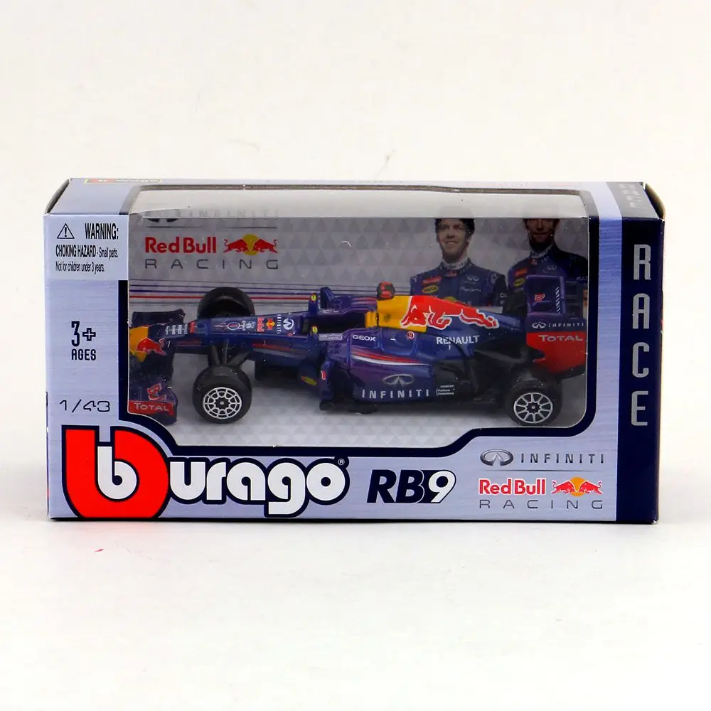 BBurago/1:43 Масштаб RB9 F1 Red Bull Infiniti Racing Team игрушечная Гоночная машина/литая под давлением образовательная Коллекция/модель/малыш/нежный подарок