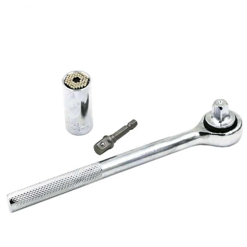 

Multi-Tool Sleeve Magic Sleeve Ratchet Wrench Multi-Function Hand Drill Sleeve Set Combination Tool 3PCS