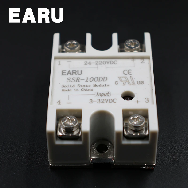 Твердотельное реле SSR 100DD 100A 3 32V DC вход к 24 220V 100 DD промышленное управление оптом с