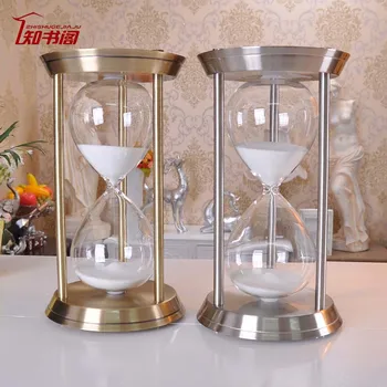 

Metal hourglass timer contracted and contemporary household 30 to 60 minutes Birthday gift wedding furnishing articles