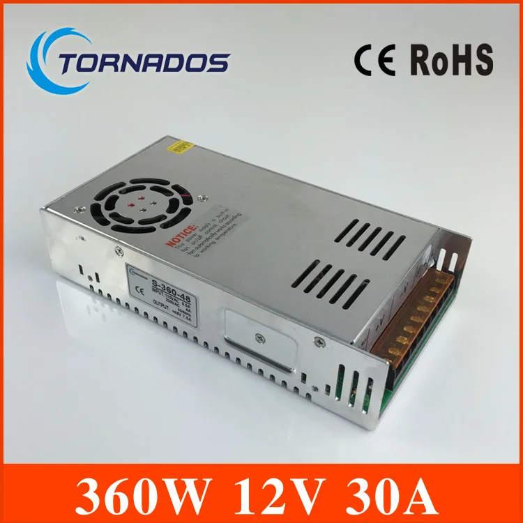 

Power Supply 12V 30A 360W led power supply 12v dc Single Output Switching power supply for LED Strip CNC 3D Print Free shipping