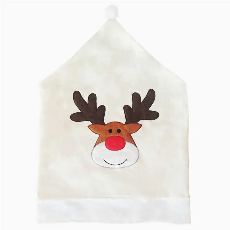 2018 Hot Sale Santa Claus Chair Set Christmas Decoration Family Elk Chair Chair Cover 5060cm #2n6 (6)