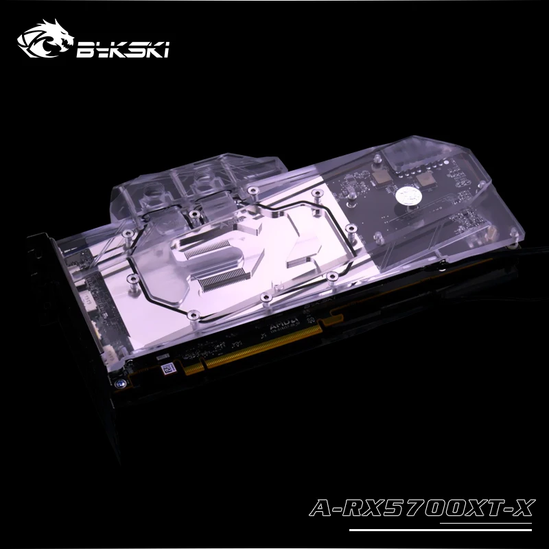 Promo  Bykski A-RX5700XT-X Full Cover Graphics Card Water Cooling Block For AMD Founder Edition Radeon RX 