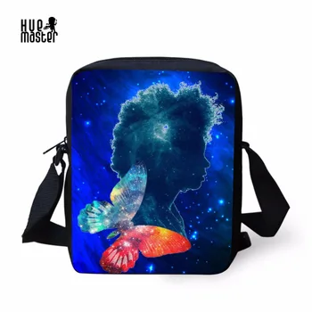 

Messenger Women Bags Starry Sky Pattern Small Messenger Bag for Girls Boys With Pocket Zipper Portable Crossbody Sac Femme 2018