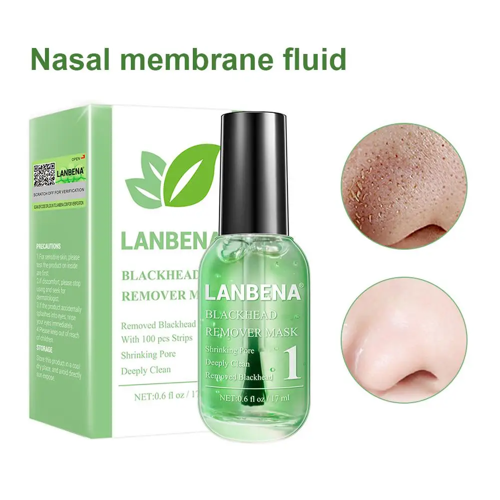 

LANBENA By Face Serum Remove Blackheads Shrink Pores Peeling Acne Treatment Refining Essence Deep Cleaning Smooth Skin Care