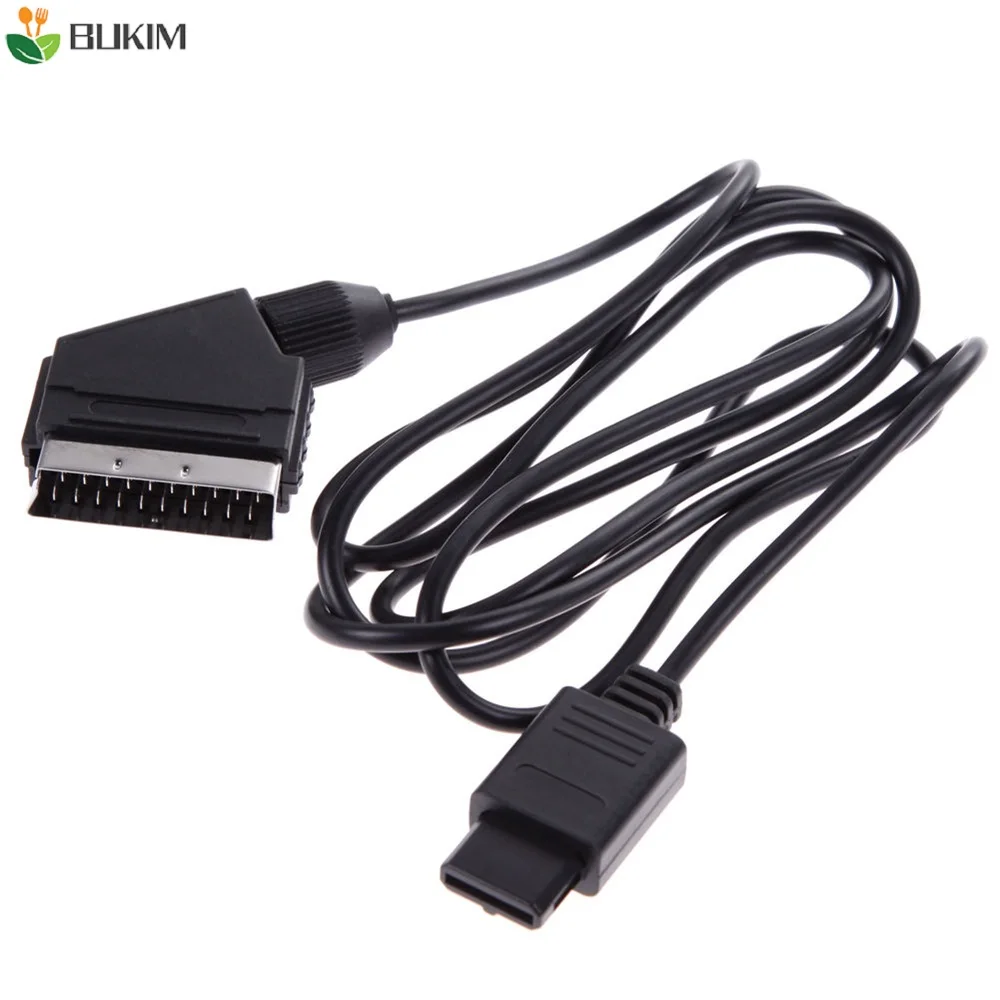 BUKIM A/V TV Video разъем Scart RGB Сменный кабель для Nintendo SNES Gamecube N64 PAL консоль|Кабели| |