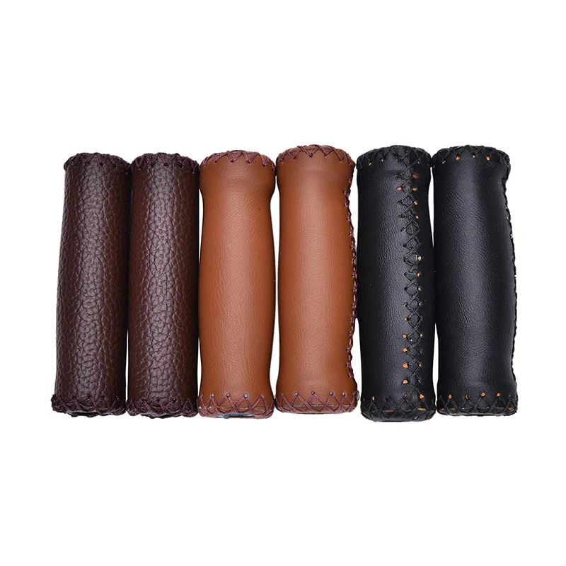 

New 1Pair PU Leather Cycling Riding Bicycle Handlebar Grip MTB Road Mountain Bike Bicycle Handlebar Grip