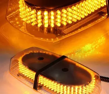 

XYIVYG 240LED Yellow Amber Light Bar Roof Top Emergency Hazard Warning Flash Strobe 240 LED Lamp