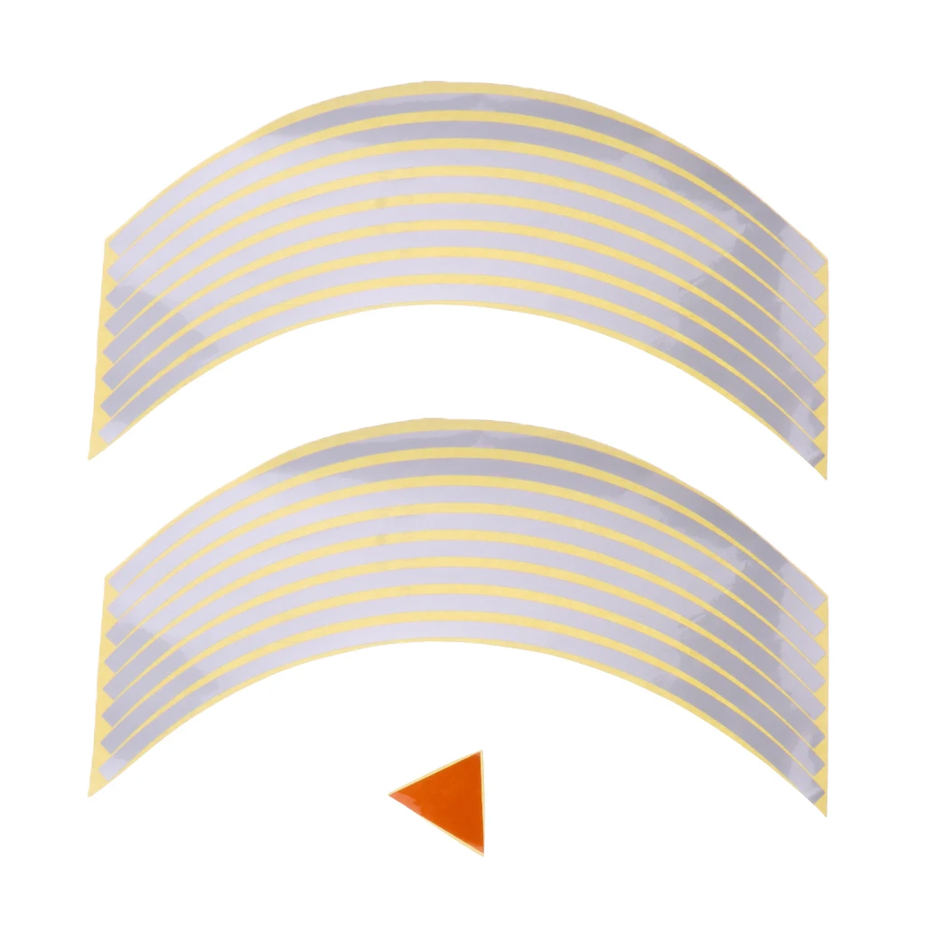 Reflective Speed Tapered Wheel Rim Tape Stripe fit Motorcycles, Cars, Trucks Glossy Vinyl - Durable And Waterproof