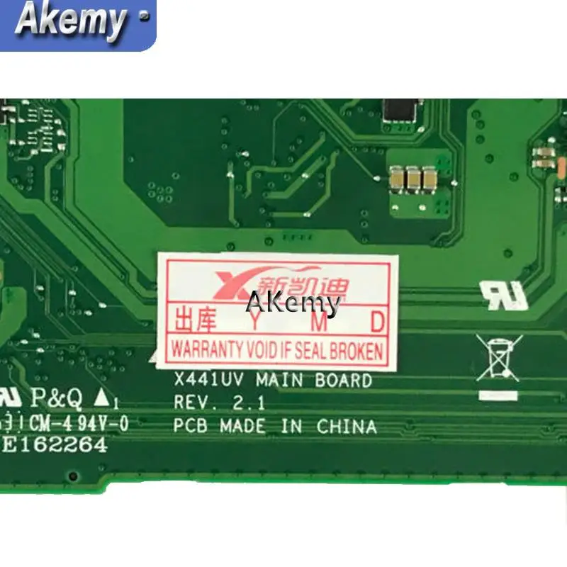  AK X441UA Motherboard with 4G RAM i7-7500 For ASUS X441UV X441U F441U A441U X441UR Laptop Mainboard