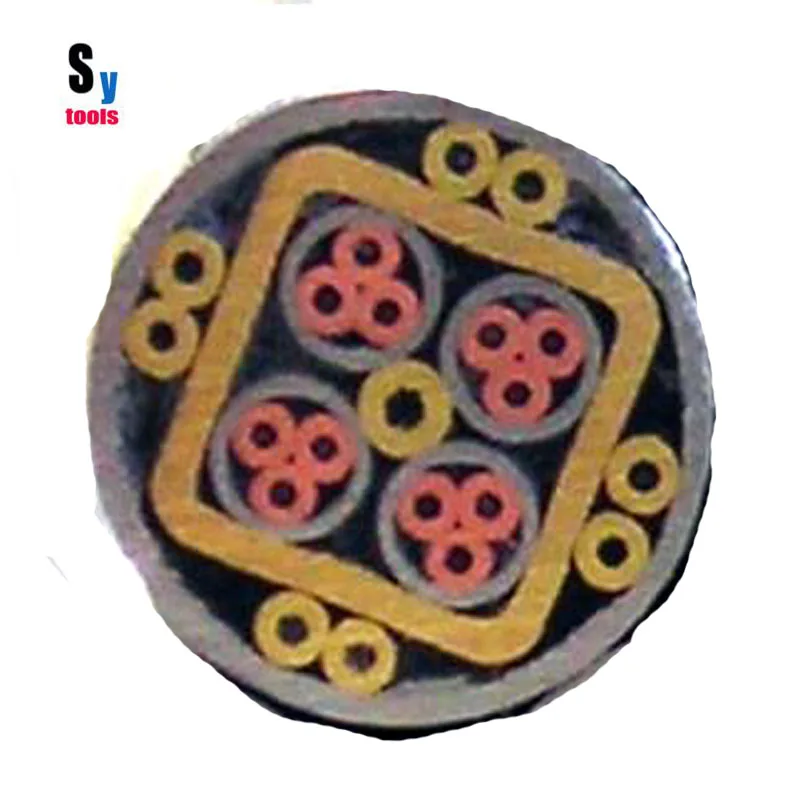 New Mosaic Pin Rivets 12cm nail steel tube 6mm DIY knife