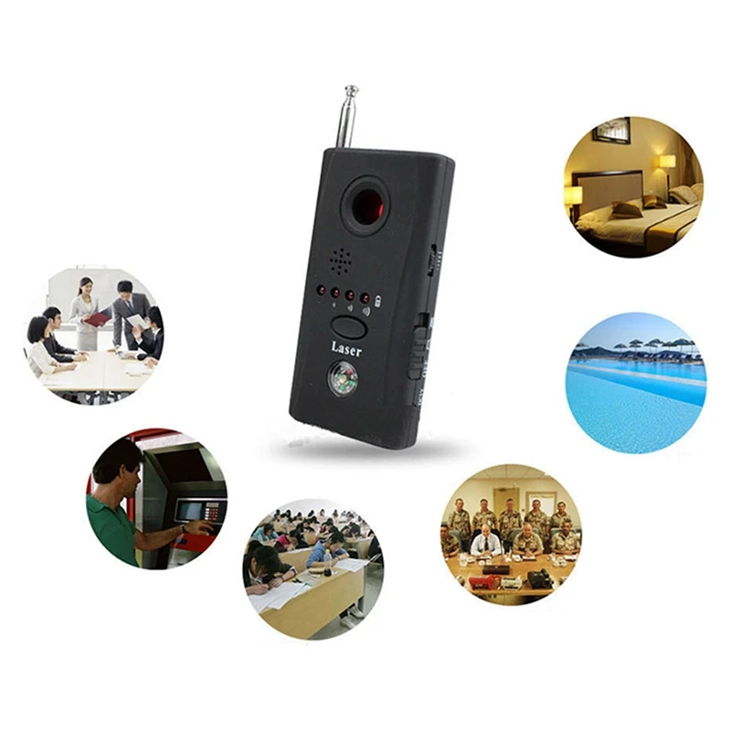 

Full Range Anti-Spy Bug Detector Mini Wireless Camera Hidden Signal GSM Device Finder Privacy Protect Security