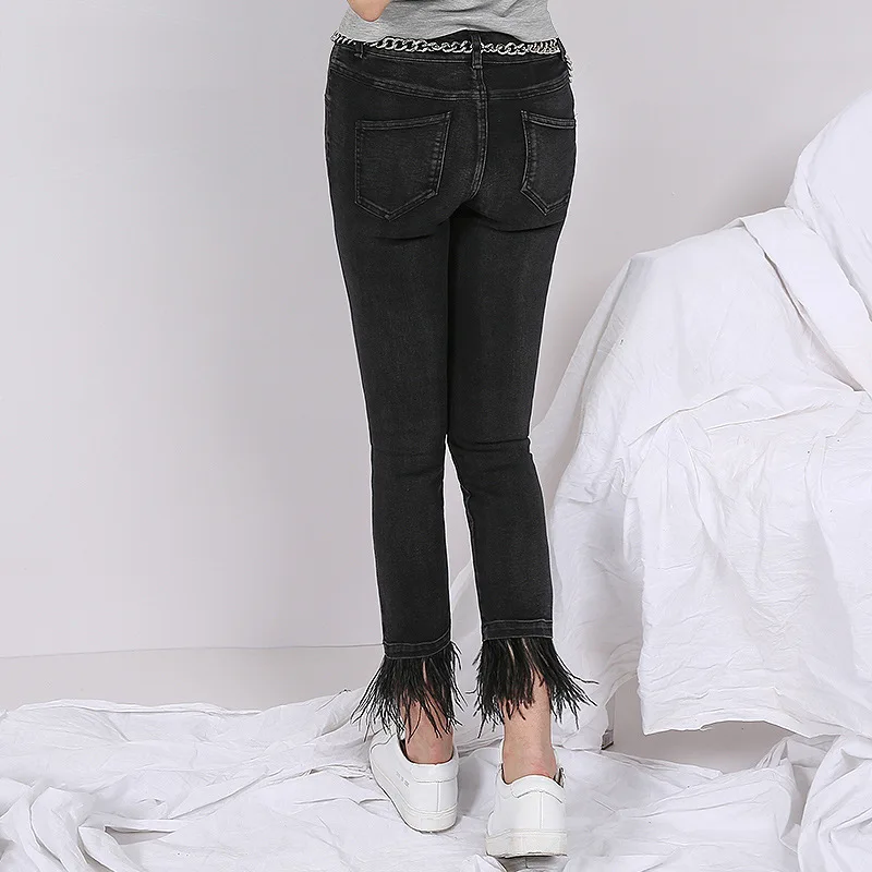 Джинсы Bootyjeans женские до щиколотки брендовые высококлассные тонкие узкие джинсы