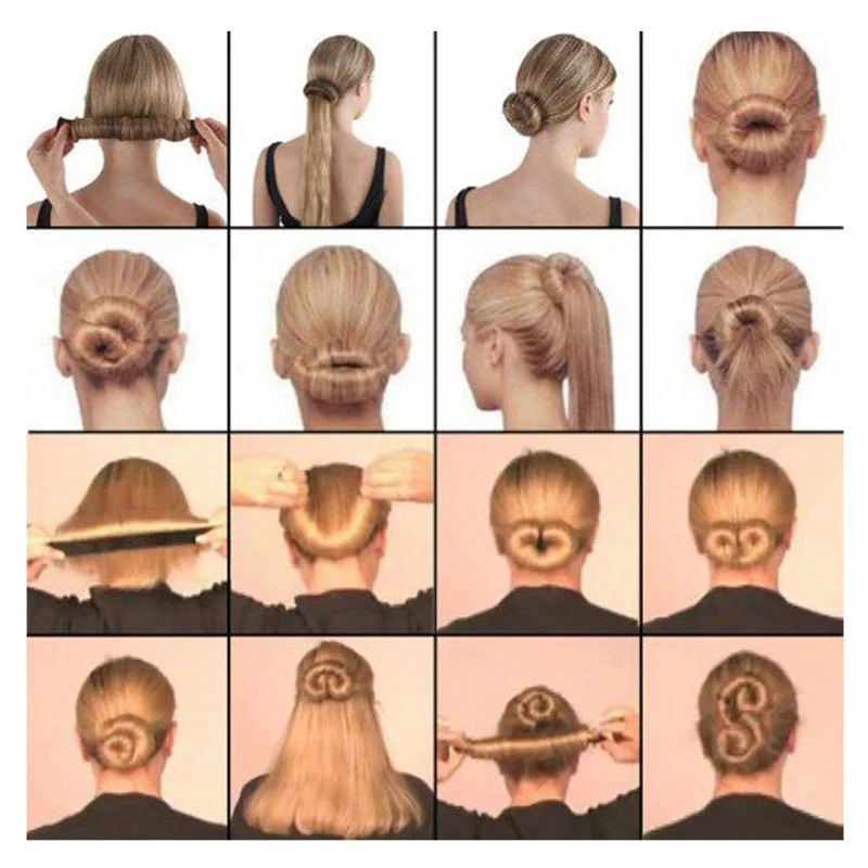 Synthetic Wig Hair Donuts Bun Maker French Dish Braids Meatball