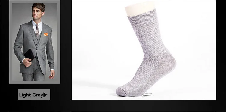 5 пара/лот мужская одежда бамбуковые носки мужские брендовые качественные маленькие квадраты деловые длинные носки мужские носки Calcetines