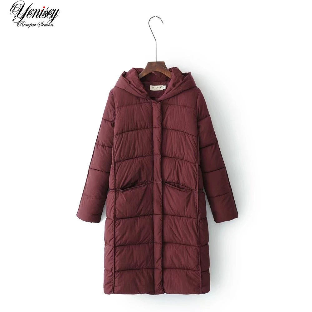 

2017 Limited Time-limited Full Solid Open Coats Jl98-17162 Long Cotton Padded Clothes W0815