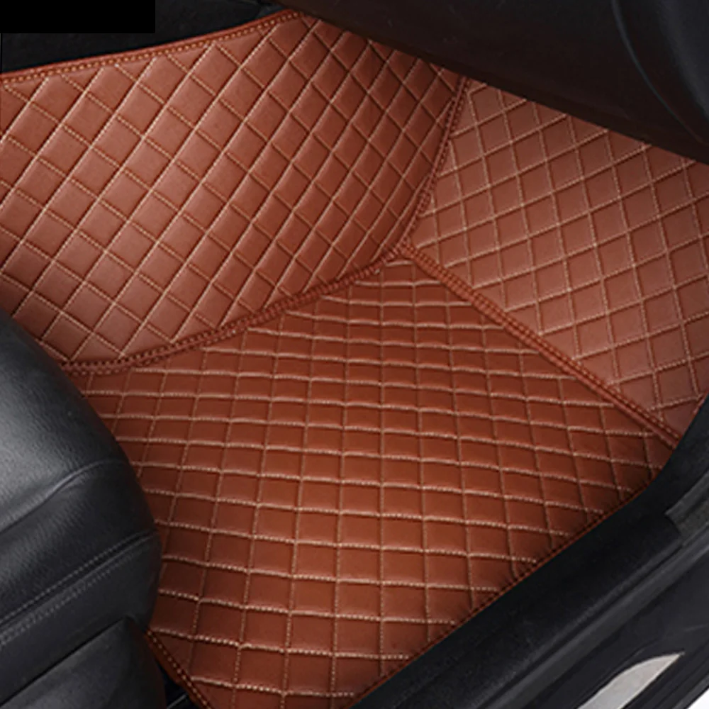 

Car floor mats for Toyota Camry Corolla RAV4 Mark X Crown Verso FJ yaris car-styling leather Anti-slip carpet liners