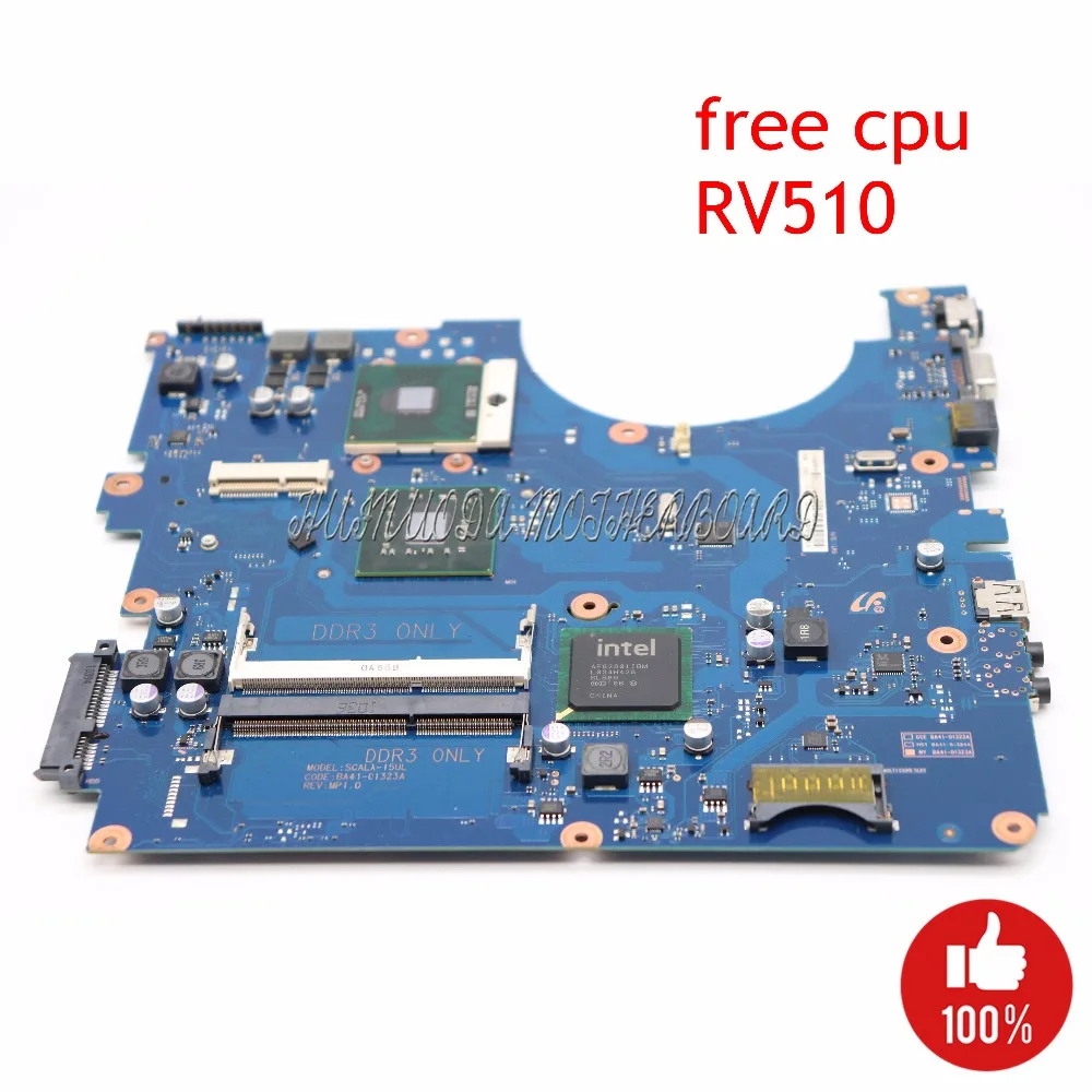 

NOKOTION Laptop Motherboard For Samsung RV510 BA41-01323A BA92-06564A BA92-06564B GL40 DDR3 Main Board free cpu full tested