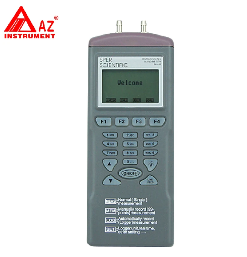 Умный рекордер давления AZ9632 электронный прибор для измерения 0-2psi с ЖК-дисплеем