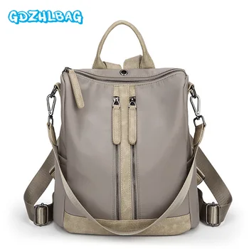 

GDZHLBAG Women Backpack Simple Casual Schoolbag Medium Size Daypack Girl's Daily Bag Vintage Mochila Casual Rucksack B222